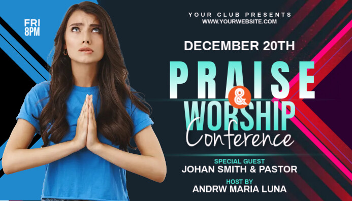 Praise & Worship Blog header template