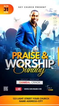 Praise & Worship Conference template Instagram Story
