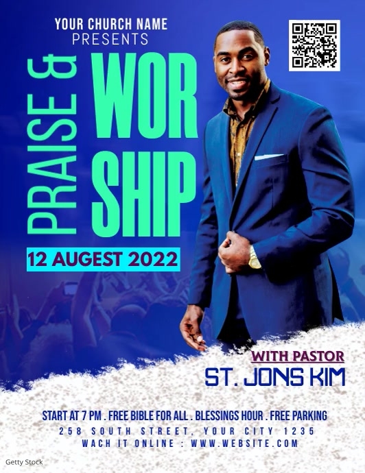 Praise & worship Template | PosterMyWall