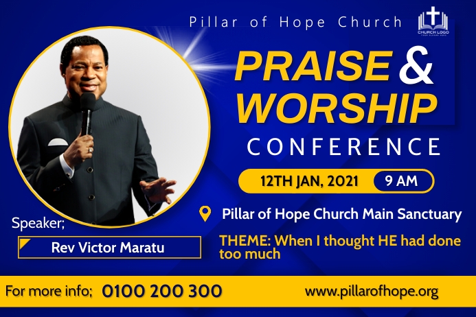 Praise &amp; worship Template | PosterMyWall