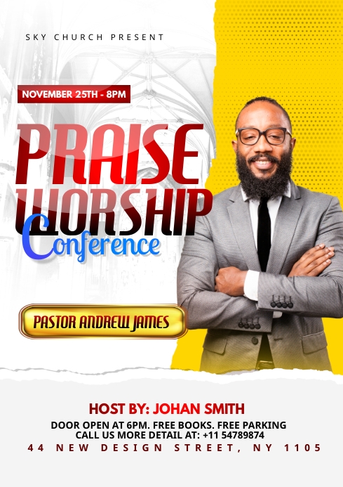 Praise & Worship template | PosterMyWall