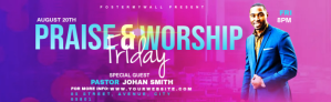 Pink Praise & Worship template LinkedIn Career Cover Photo