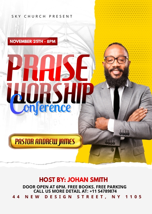 Praise & Worship template | PosterMyWall
