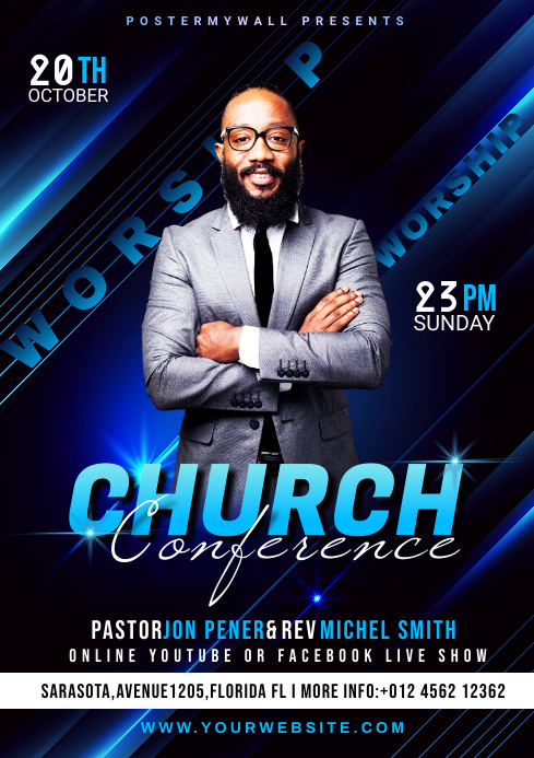 Praise & Worship template | PosterMyWall