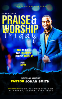 Praise & Worship template | PosterMyWall
