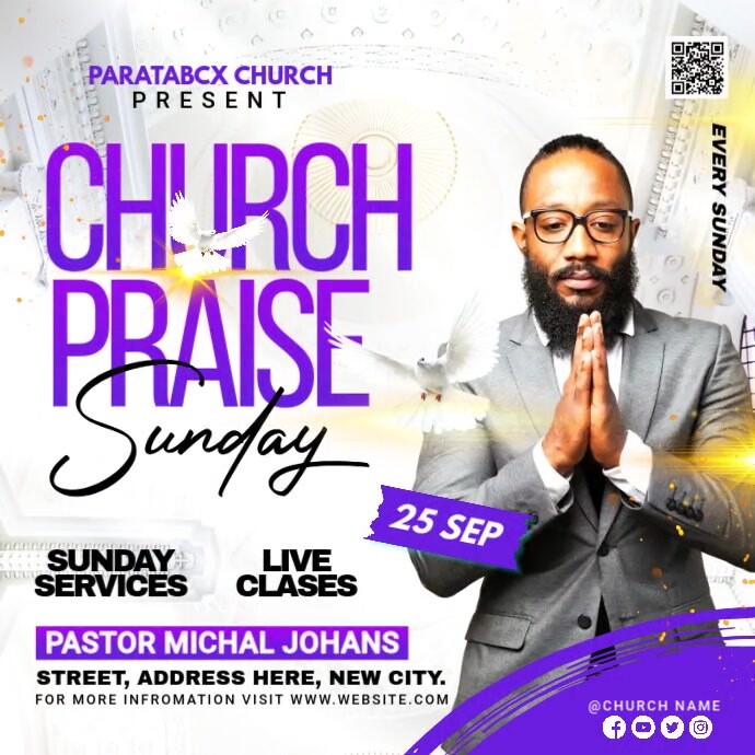 Praise & Worship Conference template Kwadrat (1:1)
