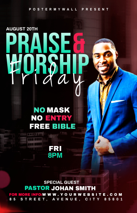 Praise & Worship template Tabloid