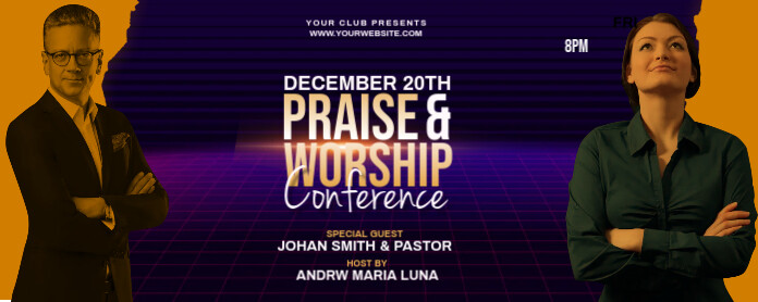 Praise & Worship Twitch Banner template