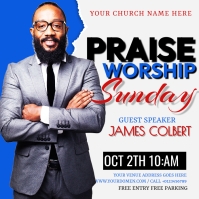 PRAISE and worship (1) Template | PosterMyWall
