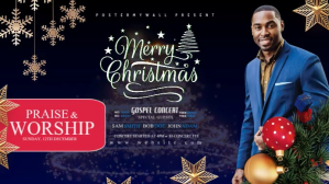 praise and worship christmas service Digitalt display (16:9) template