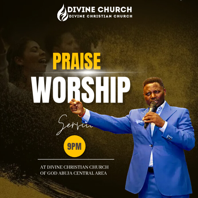 Copy of praise and worship design flyer | PosterMyWall