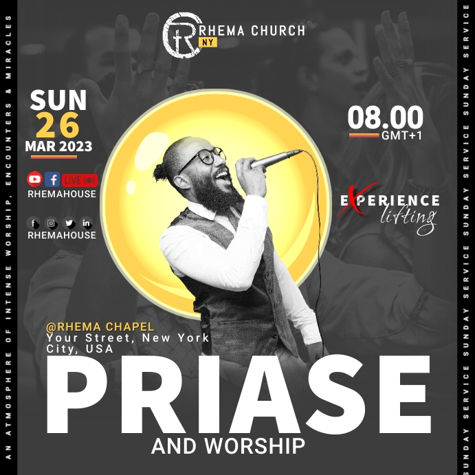 Copy of Praise and Worship | PosterMyWall