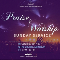 Praise and Worship Template | PosterMyWall