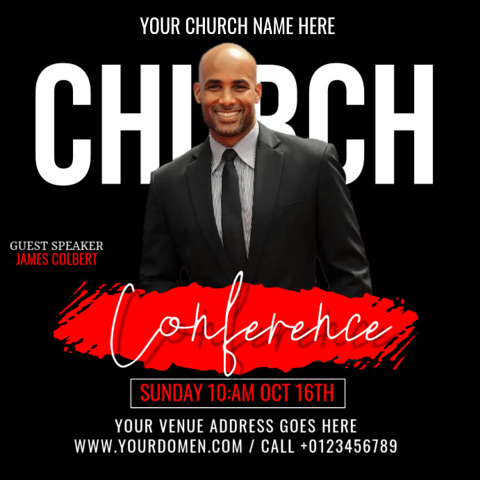 PRAISE and worship Instagram Post template