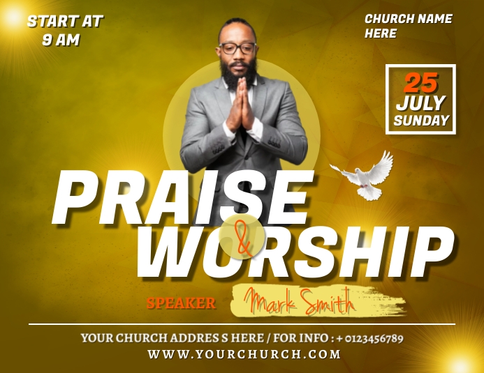 Praise and worship Template | PosterMyWall