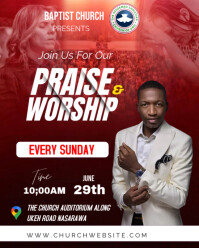 PRAISE AND WORSHIP Template | PosterMyWall