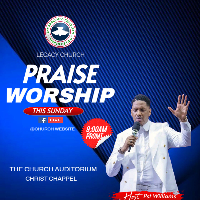 PRAISE AND WORSHIP Template | PosterMyWall