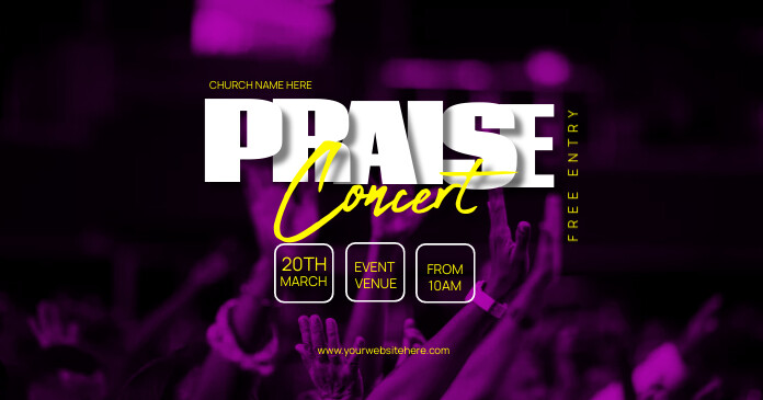 Copy of praise and worship | PosterMyWall