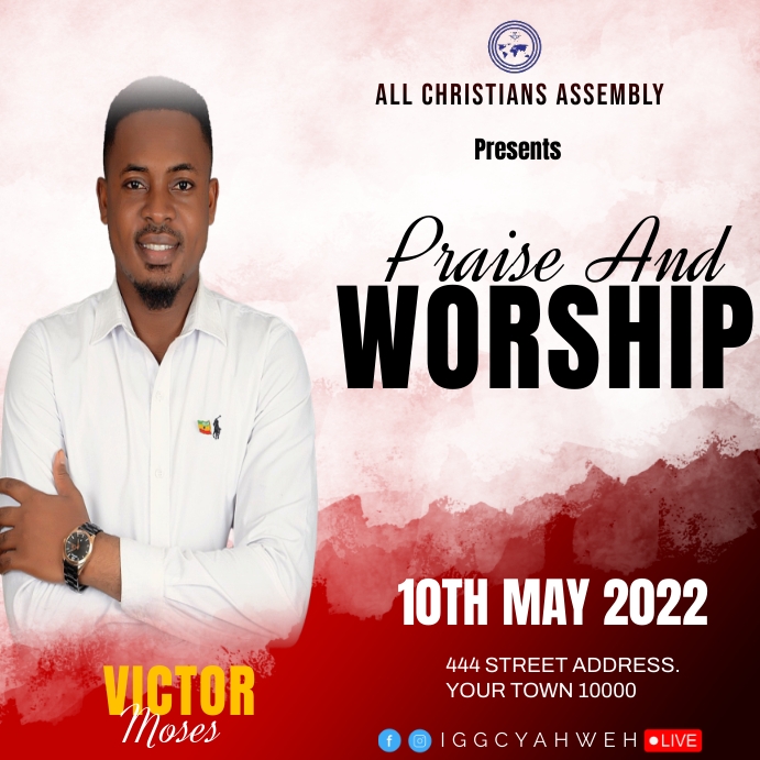 praise and worship Template | PosterMyWall