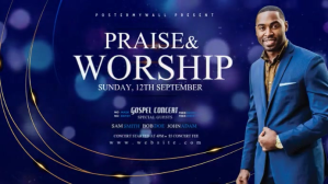 praise and worship Digitalt display (16:9) template