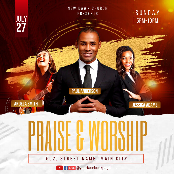praise and worship Template | PosterMyWall