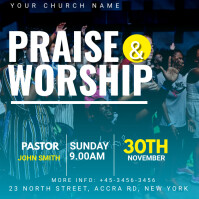 praise and worship church conference Template | PosterMyWall