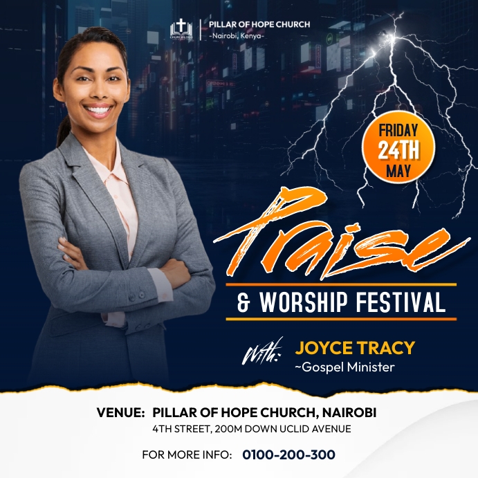 Praise and worship festival Template | PosterMyWall