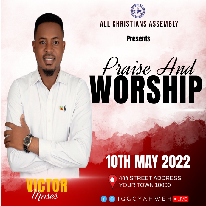 praise and worship service 2022 (1) Template PosterMyWall