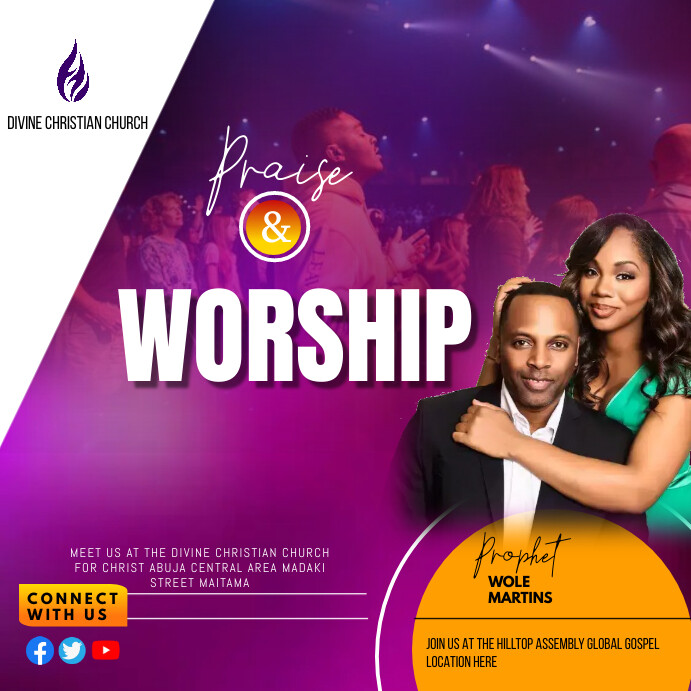 PRAISE AND WORSHIP TEMPLATE | PosterMyWall
