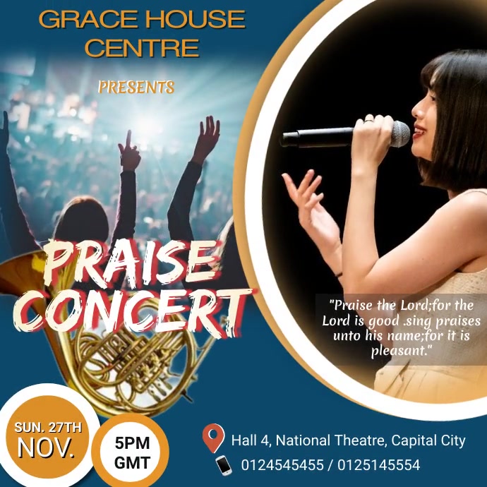 Praise Events Copy of praise concert | PosterMyWall