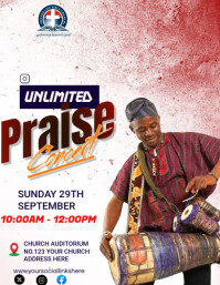 PRAISE CONCERT Flyer (US Letter) template