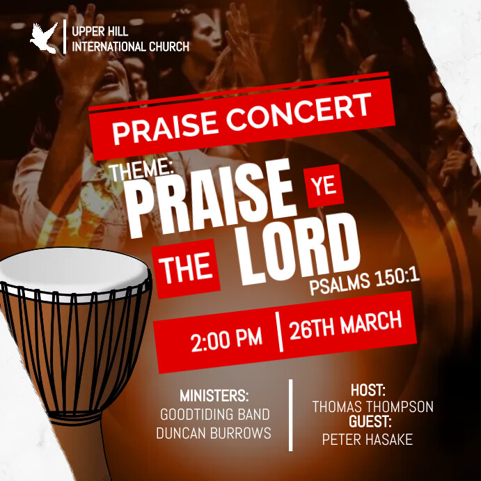 PRAISE CONCERT Template | PosterMyWall