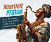 Praise Rectángulo Grande template