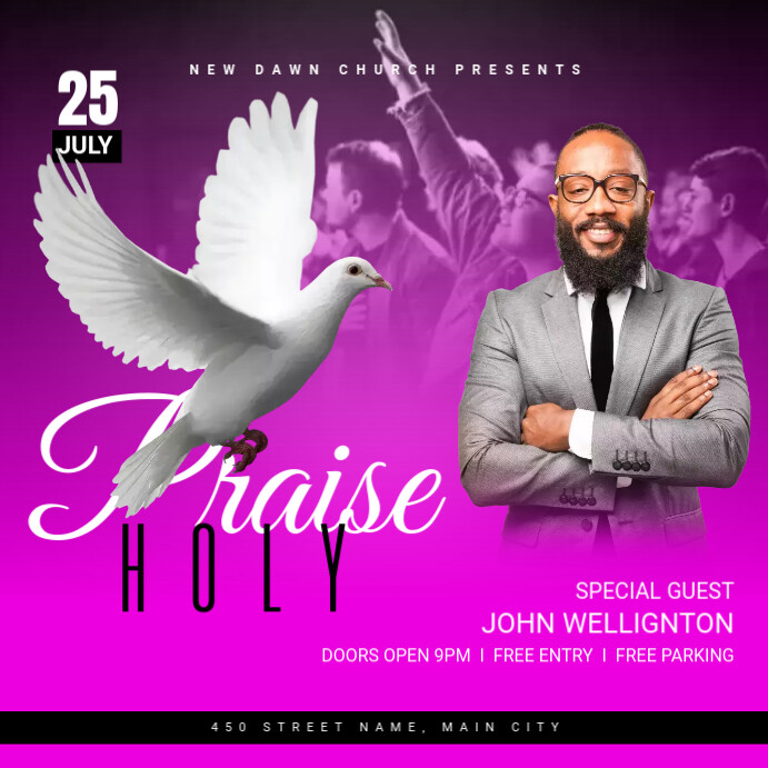 Praise holy post template PosterMyWall