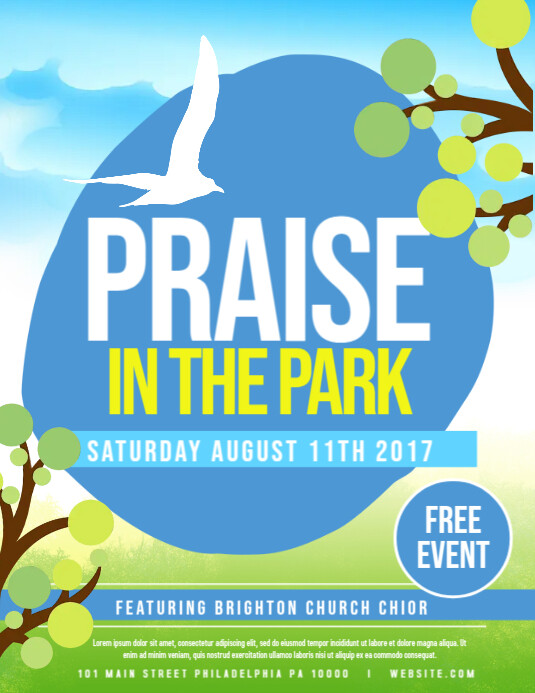 Praise in the park Template PosterMyWall