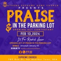 Praise on the Parking Lot Publicación de Instagram template