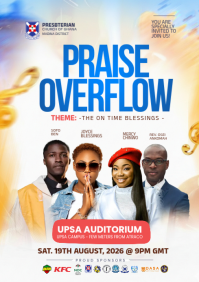 Praise Overflow Church Event Template A4