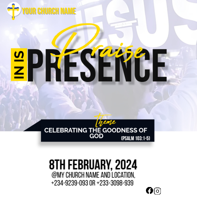 Copy of praise program | PosterMyWall