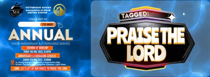Praise The Lord Church Event Fotografia de capa do Facebook template