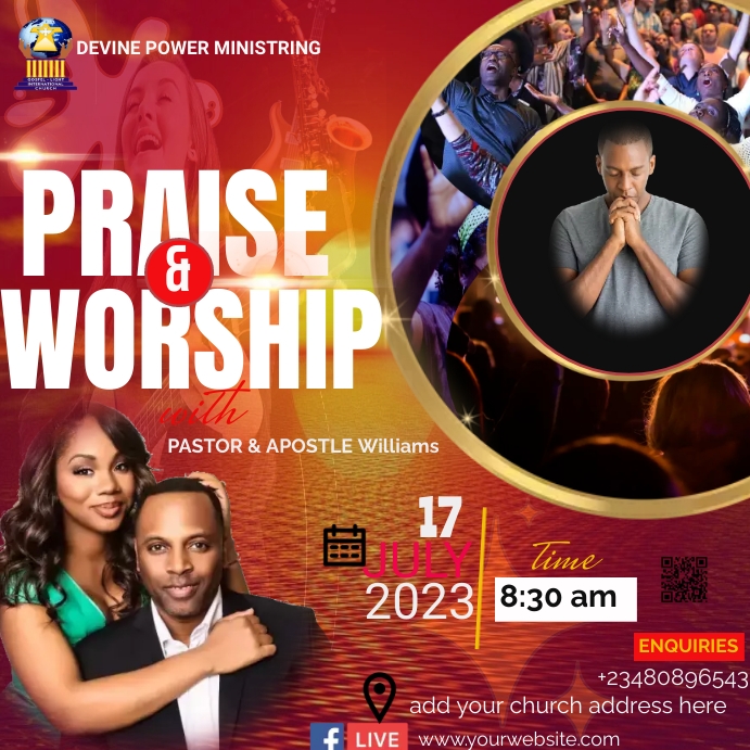 Plantilla de PRAISE/WARDSHIP TEMPLATE | PosterMyWall