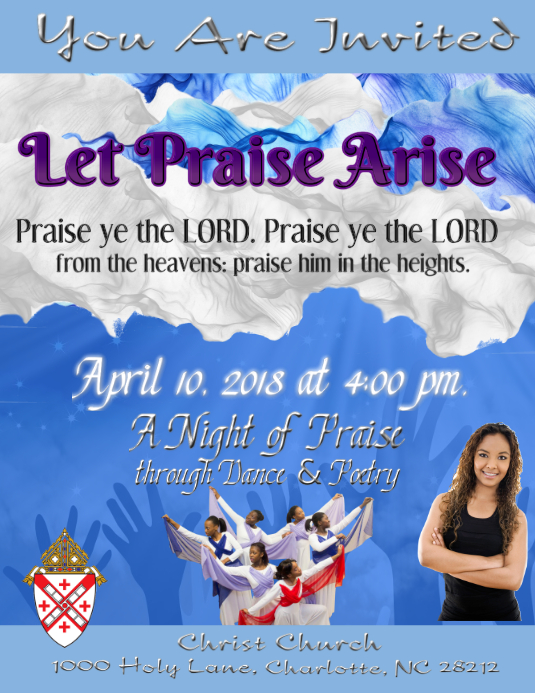 Copy of A Praise Worship Poetry PosterMyWall