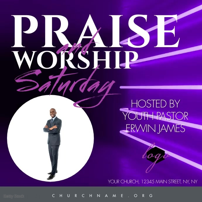 Praise Worship Script Church Ministry Template | PosterMyWall