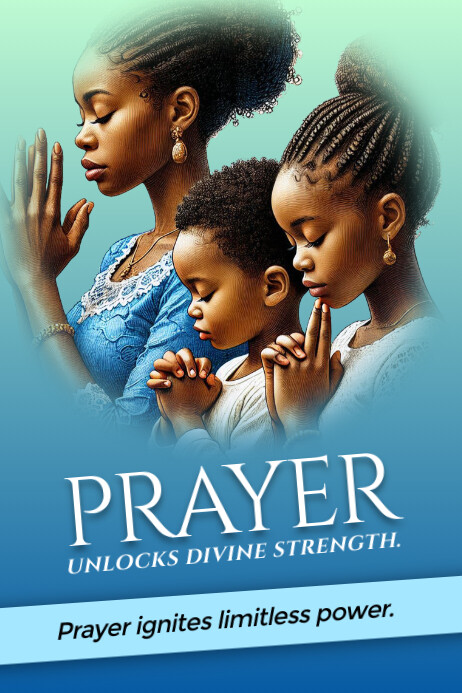 Pray Cartaz template