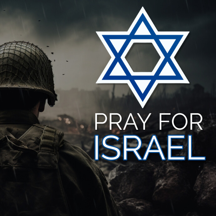 PRAY FOR ISRAEL INSTAGRAM SQUARE POST DESIGN Instagram-bericht template