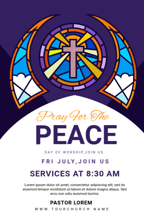 Pray For The Peace Ads Template | PosterMyWall