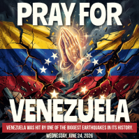 Pray for Venezuela Earthquake Relief Instagram Post template