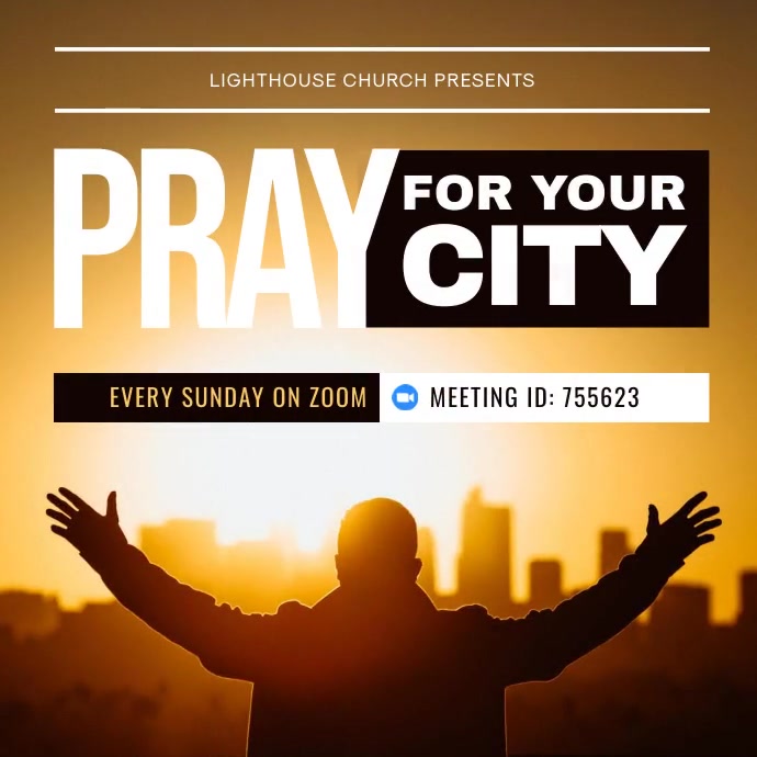 Pray for your City 2 Instagram na Post template