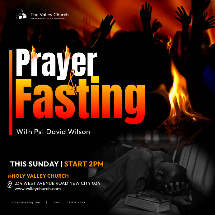 Fasting Design Prayer & Fasting poster design template | PosterMyWall