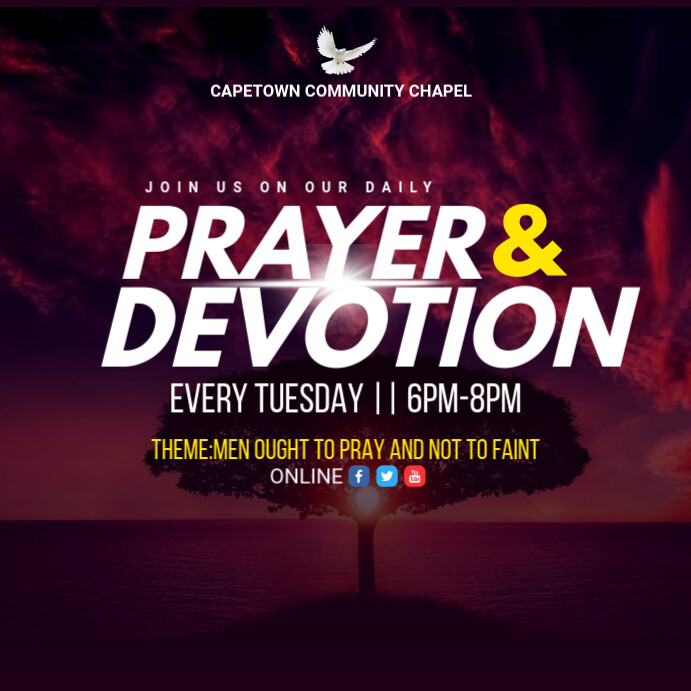prayer and devotion flyer template | PosterMyWall