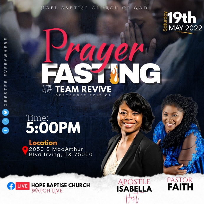 prayer and fasting (1) Template | PosterMyWall